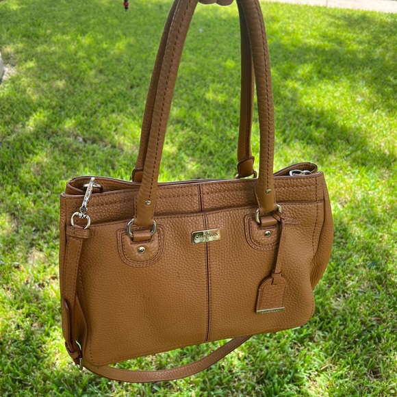 Cole Haan pebbled camel tote - Picture 1 of 8